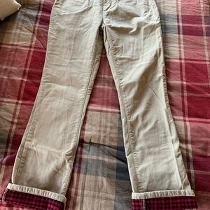 Natural reflections flannel lined chinos